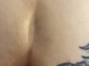 Cuck encouraging Bull to creampie his hotwife  13/16