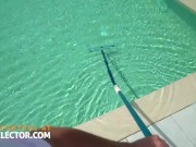 Angelica Heart craving POV cock after an accident in the pool and invites Alexy Flexy for a hot threesome 1/16