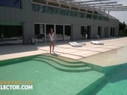 Angelica Heart craving POV cock after an accident in the pool and invites Alexy Flexy for a hot threesome 2/16