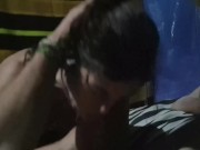 Mamada en tienda de campaña (se corre en mi boca) 12/16