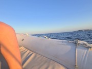 Sunset Love on the boat, Loving couple Naemyia