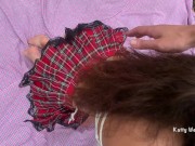 Малышку жестко трахают в жопу в лесу , порвали жопу на публике 5/16