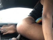 Would you putt it in my tight ass daddy please horny sexy ebony in car  10/16