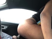 Would you putt it in my tight ass daddy please horny sexy ebony in car  12/16