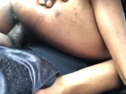 Would you putt it in my tight ass daddy please horny sexy ebony in car  16/16