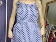 Trying on sundresses with out panties for you (4K) 8/16