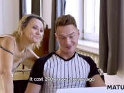 MATURE4K. Devious guy agrees to fix matures laptop only after quickie 4/16