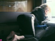 The romance of trains. My pussy is at Risk