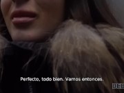 DEBT4k. Chico saca la polla dura de los pantalones para follar al deudor deslumbrante 4/16