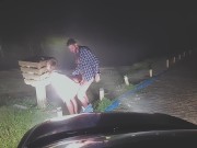 A dama de branco da encruzilhada levou uma madeirada que até caiu ! 13/16