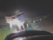 A dama de branco da encruzilhada levou uma madeirada que até caiu ! 14/16