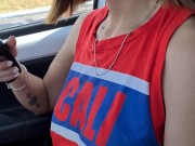 Argentina sucks cock in car ride - Sara Latina 1/16