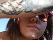 Argentina sucks cock in car ride - Sara Latina 10/16