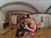 Halloween Orgy With  Violet Starr, Anna Claire Clouds and Maya Kendrick 2/16