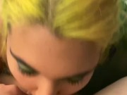 POV Sloppy Emo Blowjob and Doggy Style 3/16