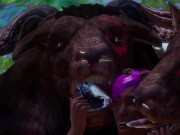 Furry gangbang | double anal and cunnilingus | wild life 9/16