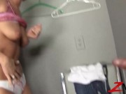 Blonde Gives BJ And Footjob In Gloryhole 5/16