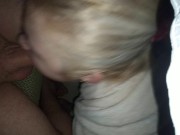 The girl decided to suck while the guy is playing the computer 12/16