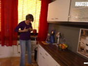HAUSFRAUFICKEN - German Granny Lets Her Old Neighbor Fuck Her Hard - AMATEUREURO 1/16