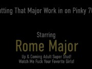 Face Fucked Blonde Pinky 702 Milks Mega Dick Rome Major And Gets Cum! 1/16