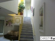 Christy & London take on a huge cock 16/16