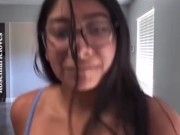 MILF Big tit YouTuber running boob bounce mommy’s tit  10/16