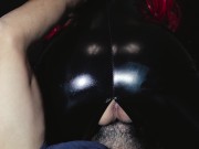 Redheaded girl in latex licked to orgasm - 4k video 10/16