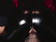 Redheaded girl in latex licked to orgasm - 4k video 16/16