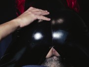 Redheaded girl in latex licked to orgasm - 4k video 8/16