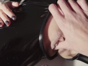 Redhead latex babe fucked in missionary - Amateur 4k POV 4/16