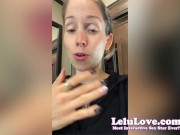 I finger fuck my pussy in the bathroom sneaky orgasms, FemDom & FinDom fun, belly expansion, behind porn scenes - Lelu Love 8/16