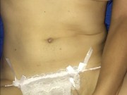 Borrowed by Boyfriends Dad for a risky no condom creampie 14/16