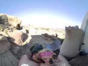 VR BANGERS Outdoor Hardcore Sex With Skinny Blonde Slut VR Porn 3/16