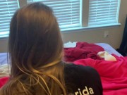 Blonde College Babe Fucks before Class ..hot gf creams on my dick .. young couple fucks 