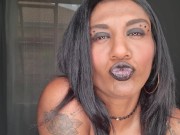 I want to put my soft lips and tongue around your cock while I talk dirty | mouth fetish 1/16