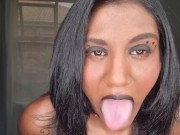 I want to put my soft lips and tongue around your cock while I talk dirty | mouth fetish 12/16