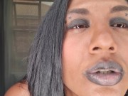 I want to put my soft lips and tongue around your cock while I talk dirty | mouth fetish 13/16