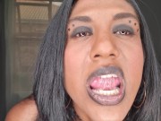 I want to put my soft lips and tongue around your cock while I talk dirty | mouth fetish 16/16