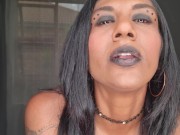 I want to put my soft lips and tongue around your cock while I talk dirty | mouth fetish 2/16