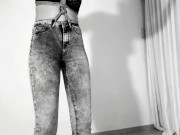 Kinktober day 17 - WET PANTS KINK: Tied up Holding her pee inside until she CAN'T ANYMORE 14/16