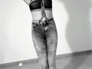 Kinktober day 17 - WET PANTS KINK: Tied up Holding her pee inside until she CAN'T ANYMORE 3/16