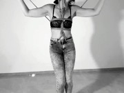 Kinktober day 17 - WET PANTS KINK: Tied up Holding her pee inside until she CAN'T ANYMORE 9/16