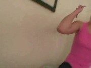 Petite babe strips off her clothes and she shows off her sweet tits. 1/16