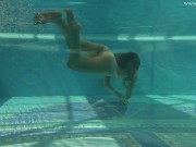 Hottest Russian pornstar Irina strips nude in swimming pool 8/16