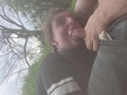 Blowjob by the river 15/16