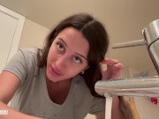 Cum on my face, milk and donuts! 15/16