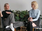 Blonde's First Time Eating Pussy 7/16