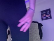 Fucking my Creamy Pussy on Mirror with Dildo 1/16