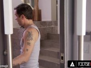 FootsieBabes Riley Reid Lets Her Stepbro's Friend Cum On Her FEET After SUPER SLOPPY FOOTJOB! 1/16