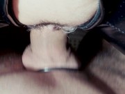 Latex milf fucked on the swing chairs - cum on latex 6/16